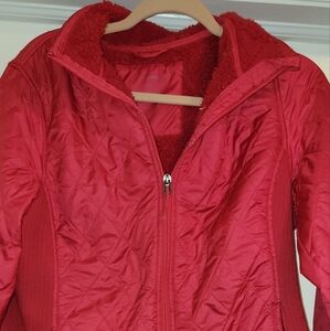 L.L. Bean Women's Red Quilted Jacket Size Medium